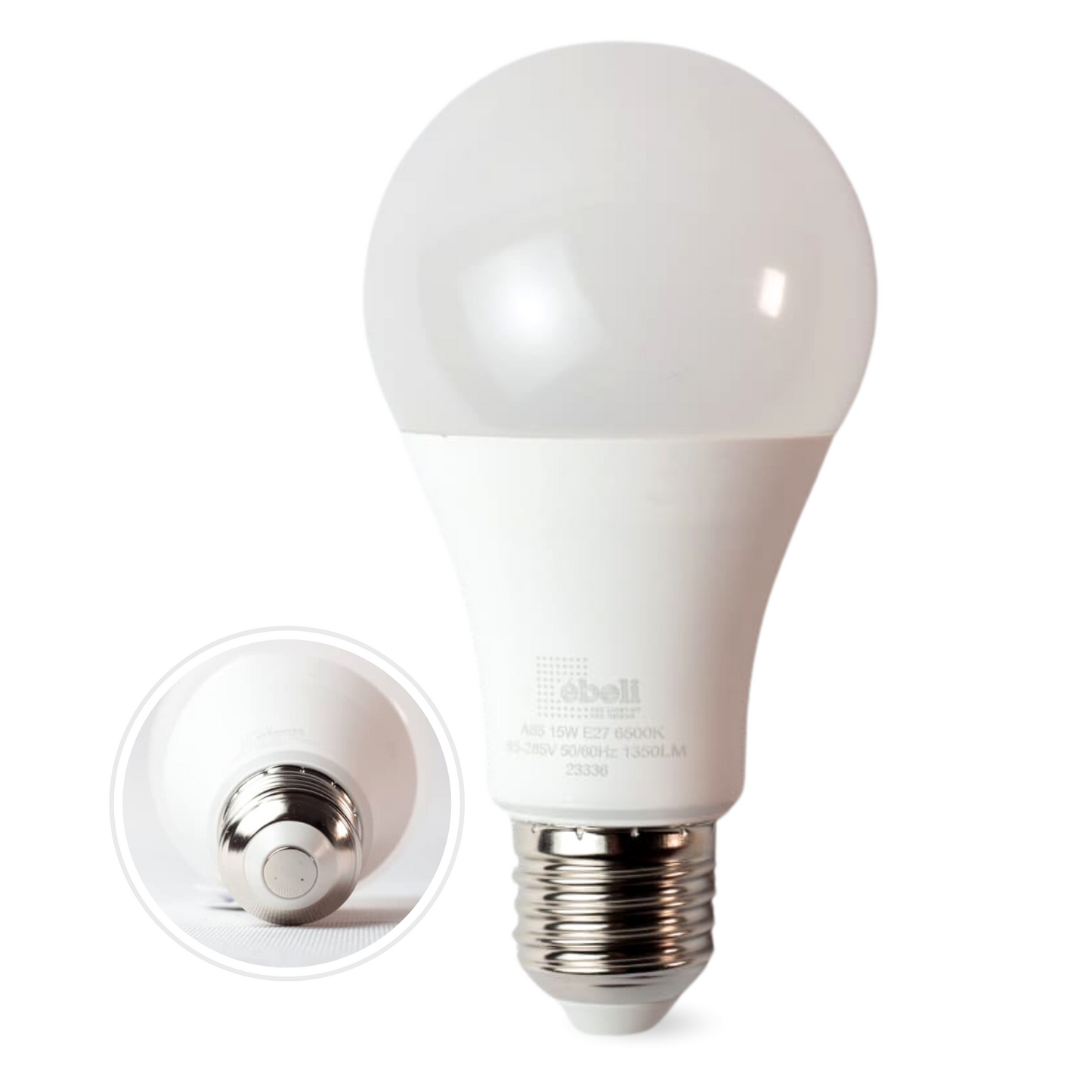 EBELI Bombillo Bulbo LED Blanco 6500K 15 WATT A60