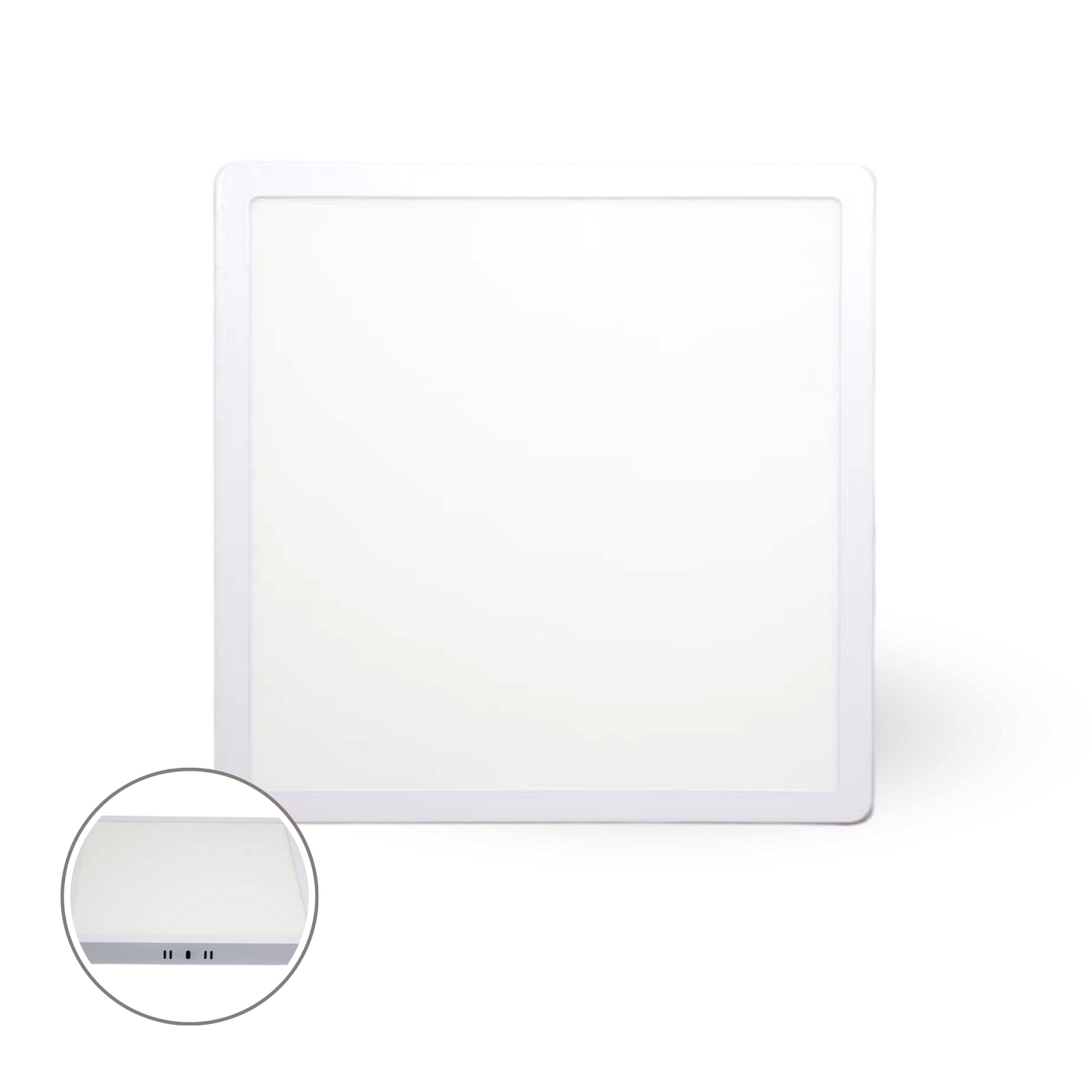 EBELI Lampara cuadrada LED Superficial Blanco 6500K 24 WATT para empotrar interiores