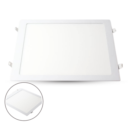 EBELI Panel embutido cuadrado LED Blanco 6500K 24 WATT para interiores